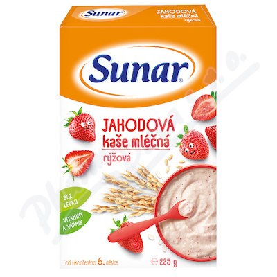 Sunar Mléčná kaše jahodová—225 g