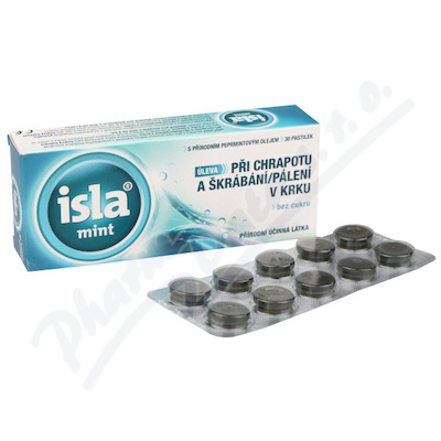 Isla Mint bylinné pastilky—30 tablet