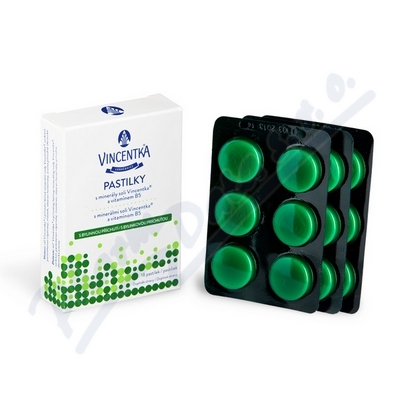 Vincentka Bylinné pastilky—18 ks