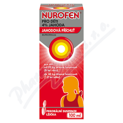 Nurofen Pro Děti 4% Jahoda—sirup 100 ml