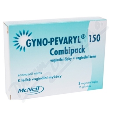 Gyno-Pevaryl 150 Combipack 3 vaginální čípky + 15 g krému