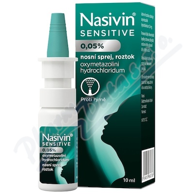 Nasivine Sensitive 0,05 %—nosní sprej 10 ml