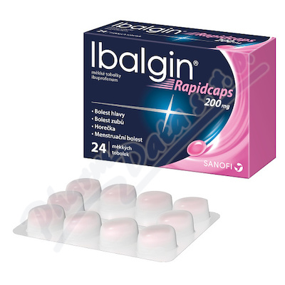 Ibalgin Rapidcaps 200 mg 24 měkkých tobolek