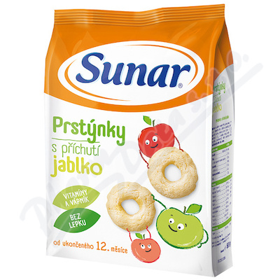 Sunar Jablkové prstýnky 50g