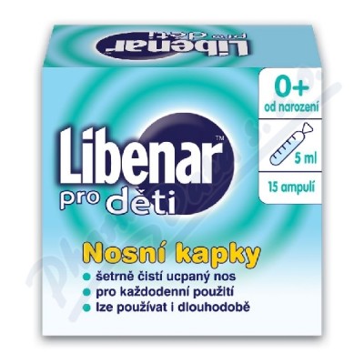 Libenar pro děti ampule 15 plastových ampulí po 5 ml