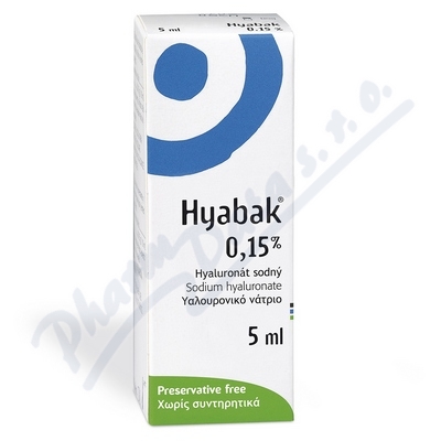 Hyabak 0,15% oční kapky—5 ml