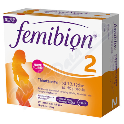 Femibion 2 Těhotenství—28 tablet + 28 tobolek