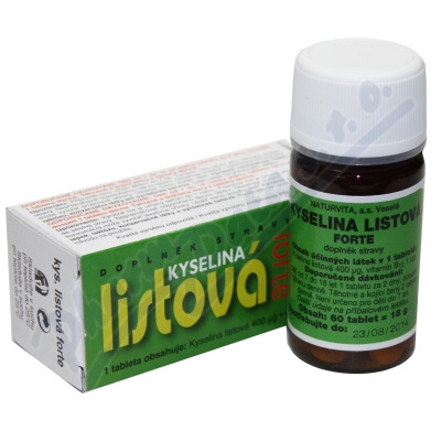 Kyselina listová forte—60 tablet