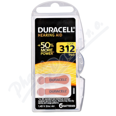 Baterie Duracell C.312 6 ks