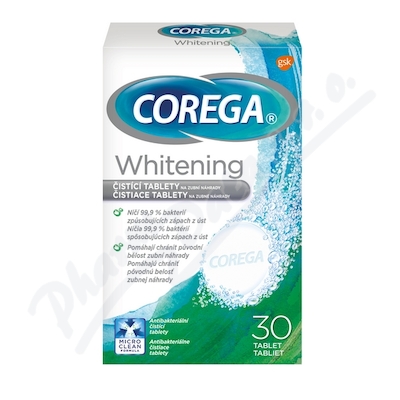 Corega Whitening tabs—30 ks