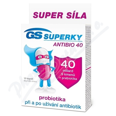 GS Superky Antibio 40—10 kapslí