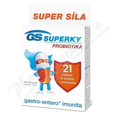 GS Superky probiotika—30 + 10 kapslí
