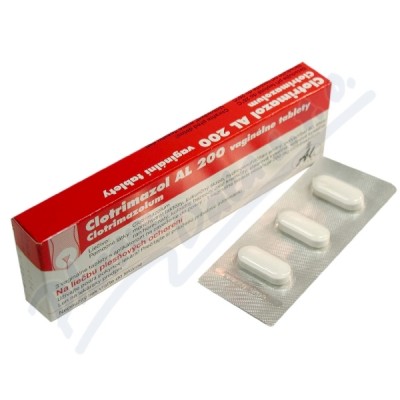 Clotrimazol AL 200 mg—3 vaginální tablety + aplikátor