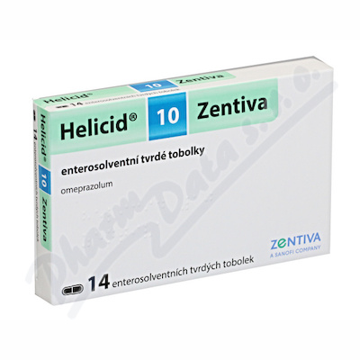 Helicid 10 mg Zentiva—14 kapslí