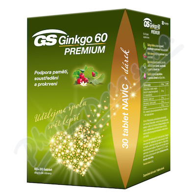 GS Ginkgo 60 Premium—120 tablet