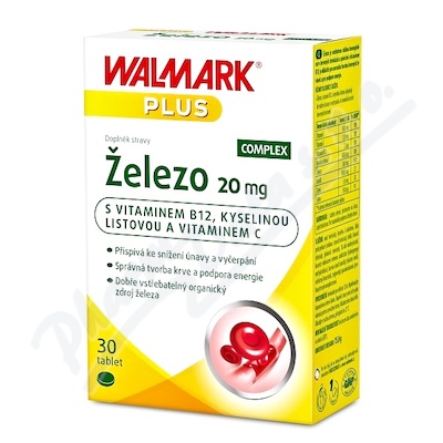 Walmark Železo 20mg—30 tablet
