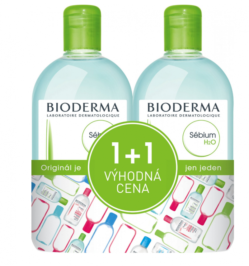 Bioderma Sébium H2O—500 ml + 500 ml 
