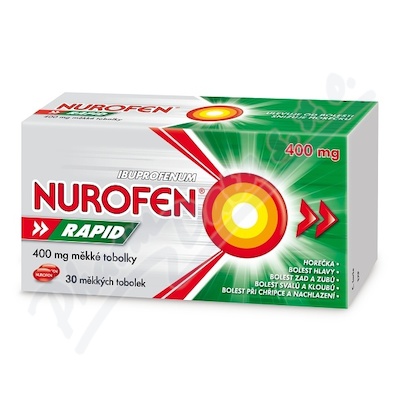Nurofen Rapid 400mg—30 měkkých tobolek