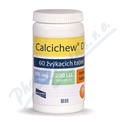 Calcichew D3 200 IU—60 žvýkacích tablet