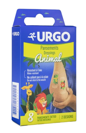 Urgo Tattoo Animal—dětská náplast 8 ks
