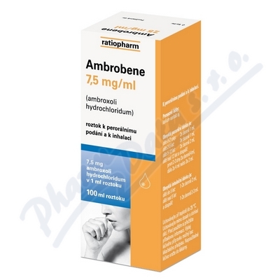 Ambrobene 7,5mg/ml—roztok 100 ml