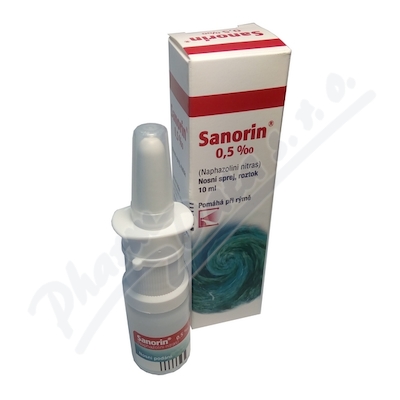Sanorin 0,5mg/ml—nosní sprej 10ml