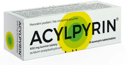 Acylpyrin 500mg 15 šumivých tablet