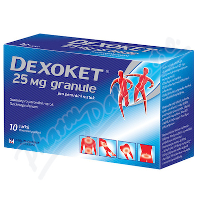 Dexoket 25 mg—granule 10 sáčků