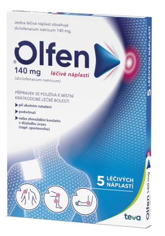Olfen 140mg léčivé náplasti 5ks