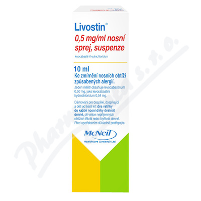 Livostin—nosní sprej 10 ml