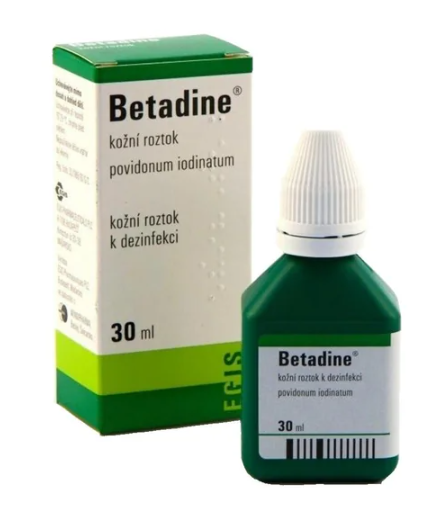 Betadine roztok —30 ml