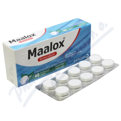 Maalox—40 žvýkacích tablet
