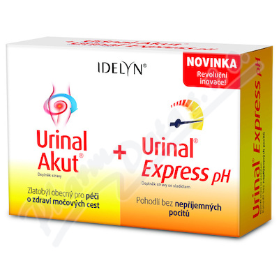 Walmark Idelyn Urinal Akut 10 + Urinal Express pH6—10 tablet + 6 sáčků