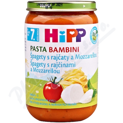 HiPP Junior BIO Rajčata se špagetami a mozzarelou —220 g