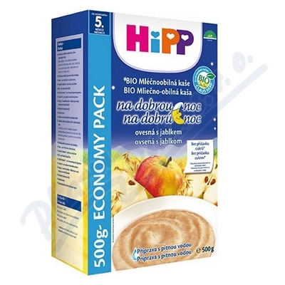 HiPP BIO Mléčná kaše na dobrou noc ovesnojablečná —500 g