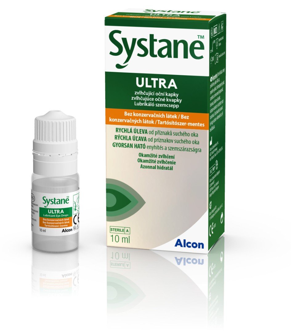 Systane Ultra zvlhčující oční kapky bez konz.látek—10 ml