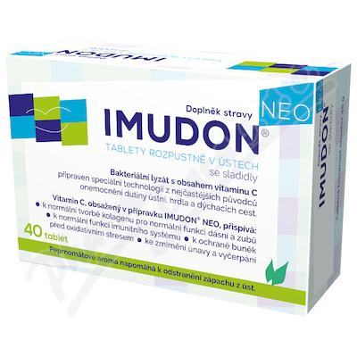 Imudon Neo tablety rozpustné v ústech se sladidly —40 tablet
