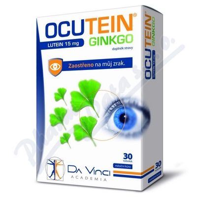 Ocutein Ginkgo 45mg+Lutein 15mg Da Vinci Academia—30 tobolek