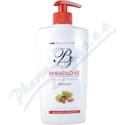 Body Tip Mandlové tělové mléko pro suchou pokožku—400 ml