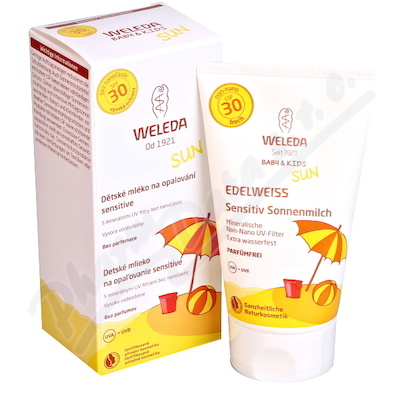 Weleda Dětské mléko na opalování SPF30 Sensitive —150 ml