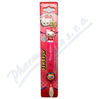 Hello Kitty blikající zubní kartáček 1min časovač—