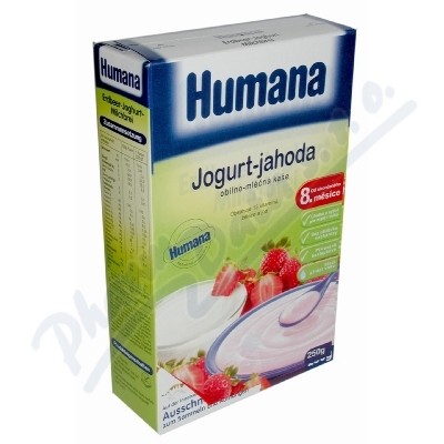 Humana kaše obilno-mléčná jahoda-jogurt od 8.měs.—250 g