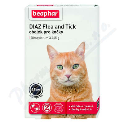 DIAZ Flea and Tick 3.465 g obojek pro kočky 35 cm—