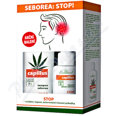 Cannaderm Capillus Seborea DUO-pack šampon+sérum—150 ml + 40 ml
