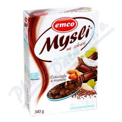 EMCO Mysli na zdraví Pohankové čokoláda a mandle—340 g