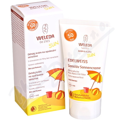 Weleda Dětský krém na opalování SPF50 Sensitive —50 ml