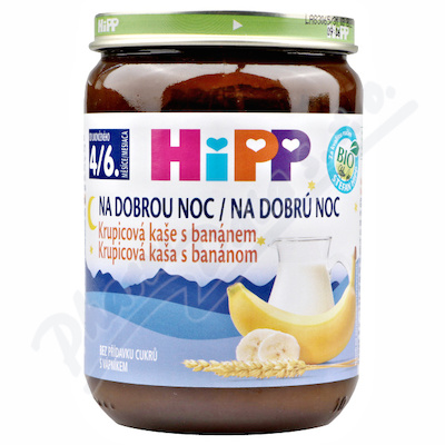 HiPP Na dobrou noc BIO Krupicová kaše s banánem —190 g