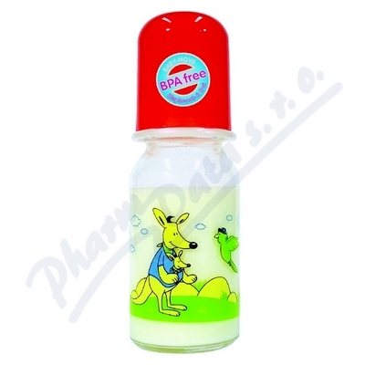 BABY NOVA Láhev skleněná s potiskem 125 ml 44605—1 ks