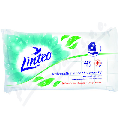 Ubrousky vlhčené Linteo Satin antibakteriální—40 ks