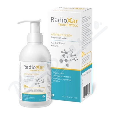 RadioXar Tekuté mýdlo s nanostříbrem + kaolinem—150 ml
